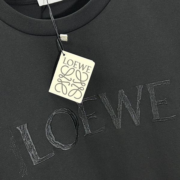 ★日本!!人気！ロエベ エンブロイダリー アナグラム Tシャツ 偽物 los58102